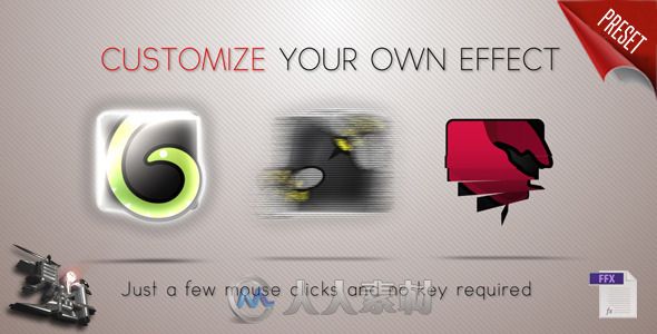 实用简洁变化Logo演绎动画AE模板 Videohive Logo Effects Tool 2382004