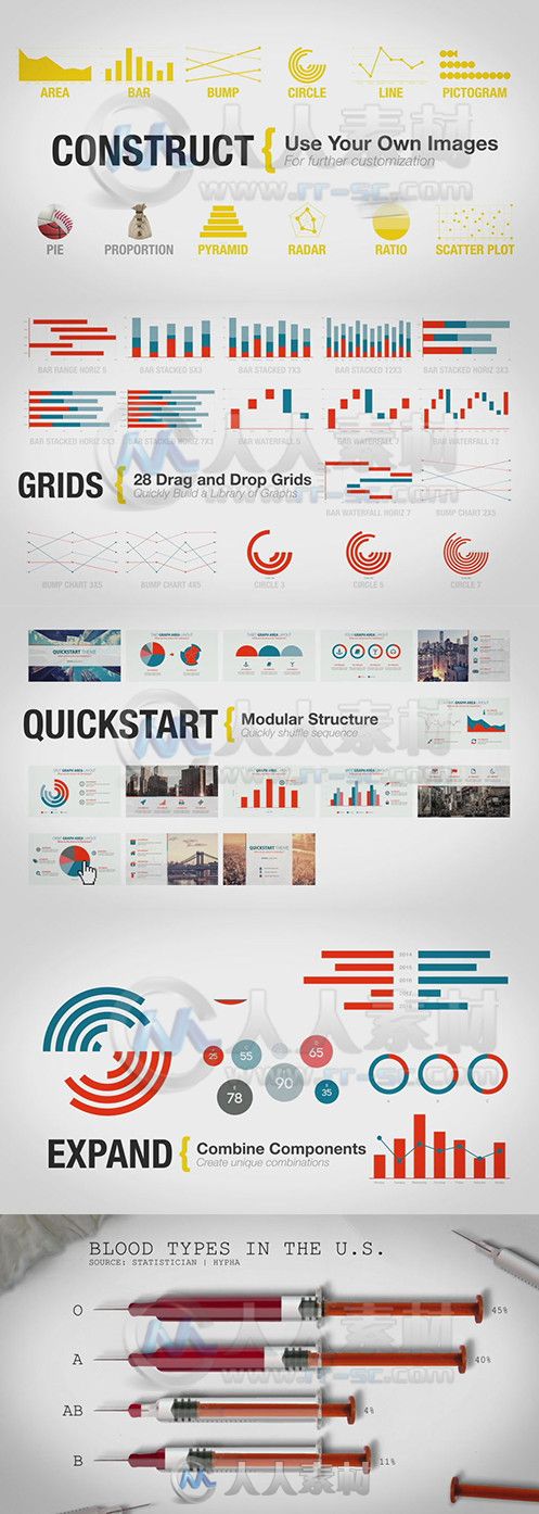 大型信息图形动画包AE模板 Videohive Statistician Massive Info Graphics Kit 792...