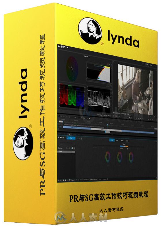 PR与SG高效工作技巧视频教程 Lynda Premiere Pro Guru Lumetri Workflows using Sp...