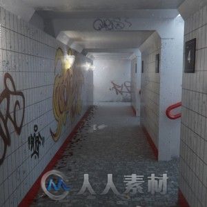 C4D中Vray火车站楼廊制作视频教程 Curse Studio The Train Station Tutorial VrayF...