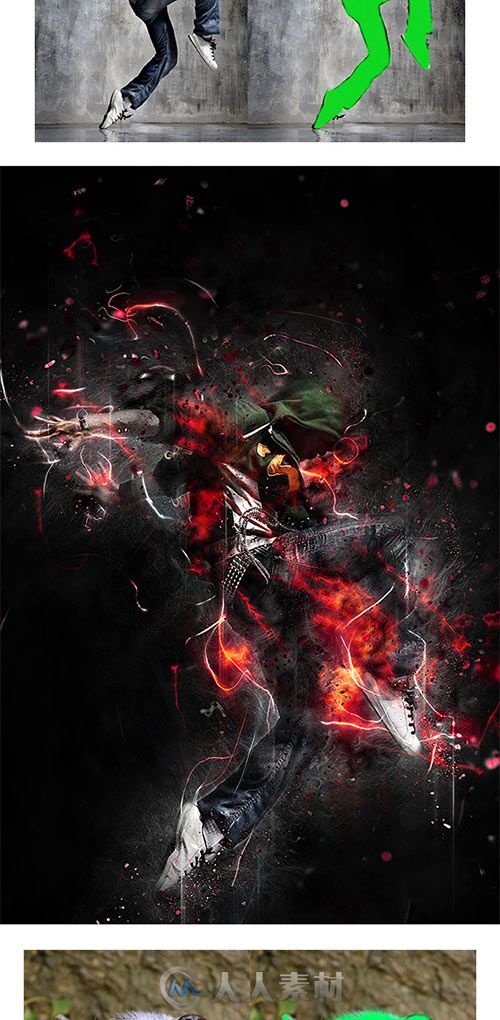 狂暴的混沌酷炫PS动作graphicriver-fury-photoshop-action-9696278