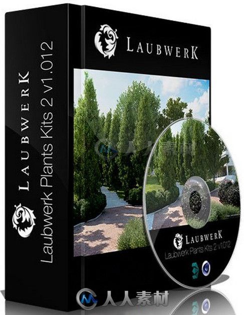 Laubwerk Plants Kit 2真实植物场景C4D与3dsmax插件V1.012版 Laubwerk Plants Kit ...