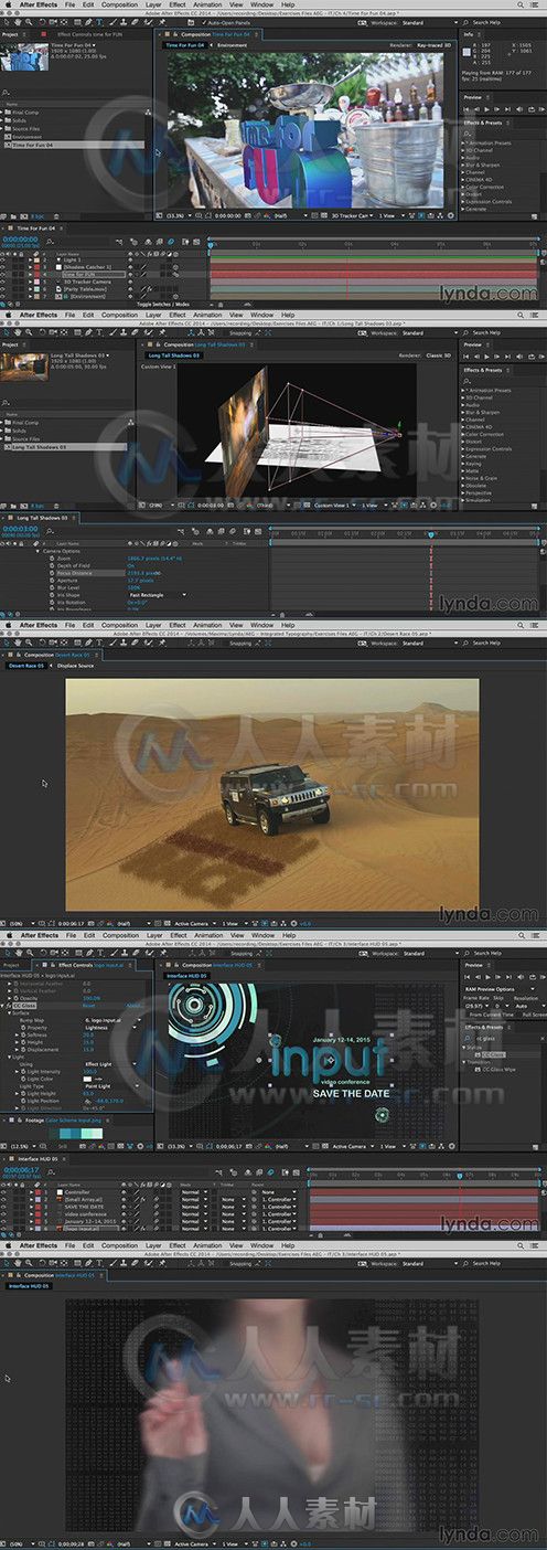 AE三维文字真实本融入特效视频教程 After Effects Guru Integrating Type into Video