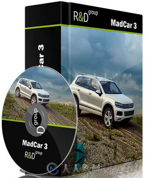 MadCar汽车绑定3dsmax插件V3.026版 MadCar 3.026 for 3ds Max 2014-2015