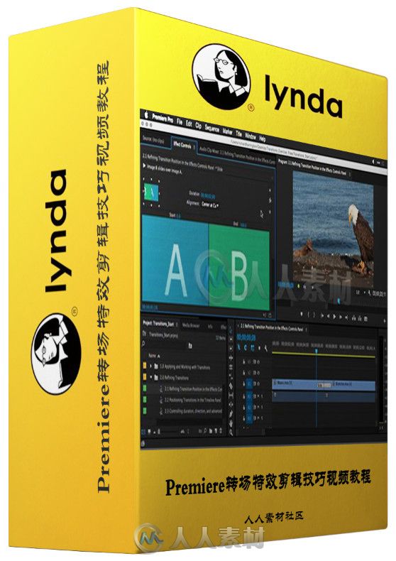 Premiere转场特效剪辑技巧视频教程 Lynda Premiere Pro Guru Better Transitions