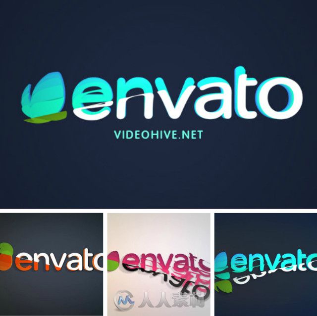 折叠反转Logo演绎动画AE模板 Videohive Flipped Logo Intro 10420769