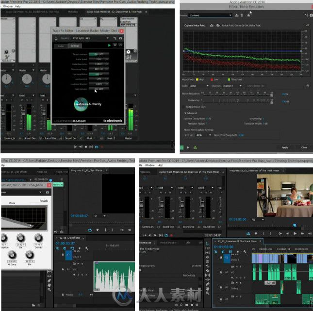 Premiere音频处理技术视频教程 Lynda Premiere Pro Guru Audio Finishing Techniques