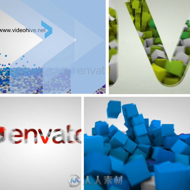 多彩盒子Logo演绎动画AE模板 Videohive Logo Box 7430675