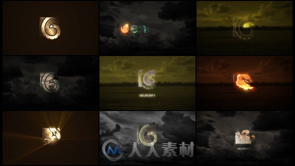 10组史诗级震撼Logo演绎动画AE模板 Videohive 10 Cinematic Logos 10574860