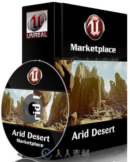 Unreal Engine游戏引擎扩展资料 - 沙漠环境场景 Unreal Engine 4 Marketplace Arid...