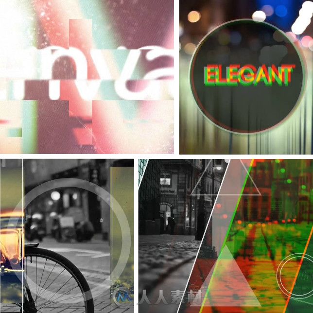 快速糟乱展示动画AE模板 Videohive Fast Glitch Logo Opener 10666673