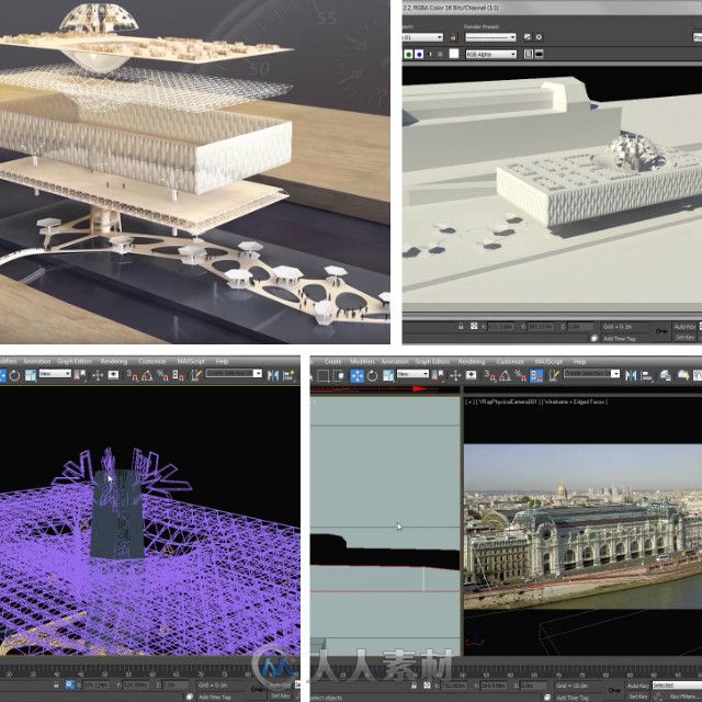 3dsMax复杂建筑模型高效制作视频教程 Digital-Tutors Speed Modeling Your Archite...