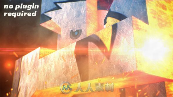 三维巨幅Logo演绎动画AE模板 Videohive 3D Industrial Logo 10943171