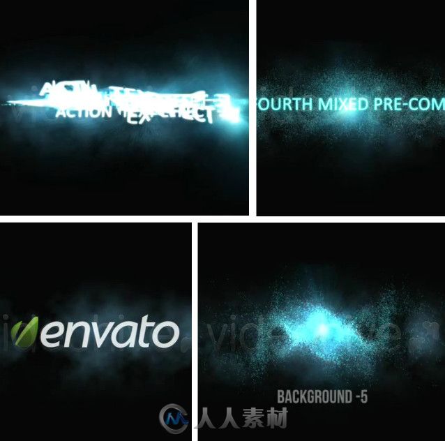 闪电标题演绎动画AE模板 Videohive Action Titles 5499178