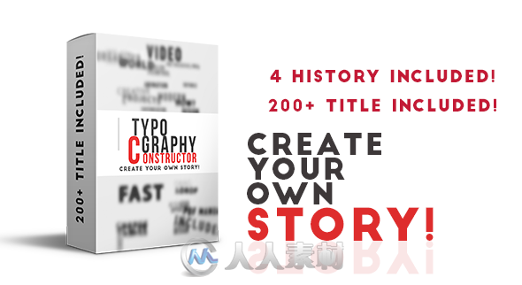 200组实用排版动画AE模板合辑 Videohive Typography Constructor 10955036