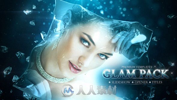 华丽钻石质感展示动画AE模板 Videohive Glam Pack 10949441