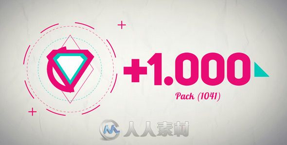 1000组实用基础动画包AE模板合辑 Videohive Basic Shape Animation Pack +1000