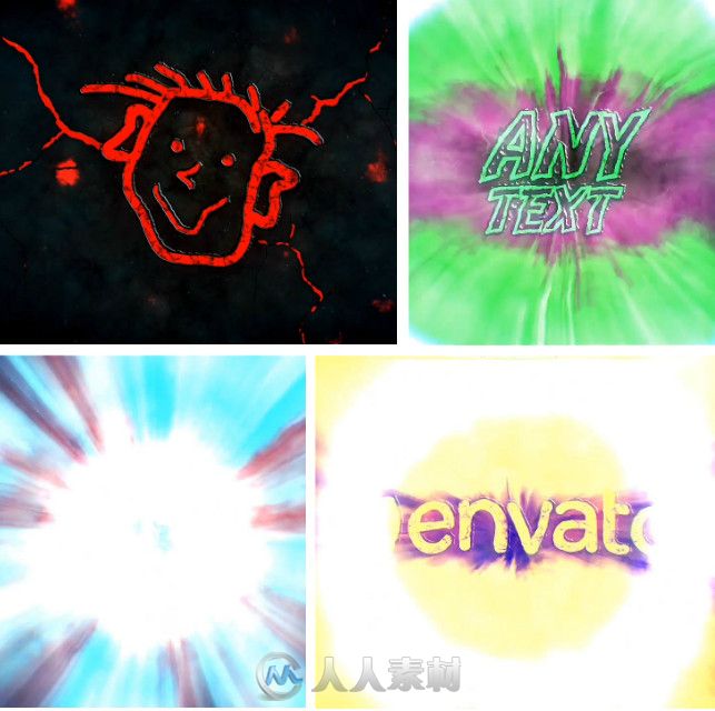 霓虹炫光Logo演绎动画AE模板 Videohive Light Painting Logo 11047695