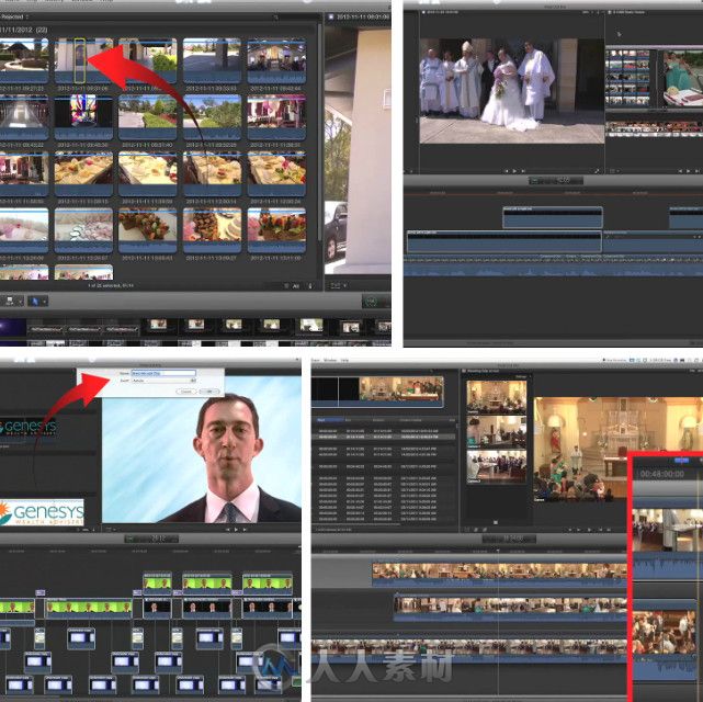 Final Cut Pro X超级训练班视频教程合辑 Total Training Final Cut Pro X Collections