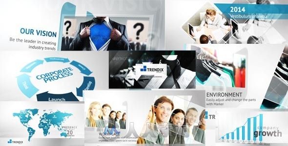 完美公司企业宣传动画AE模板 Videohive Corporate 6817158