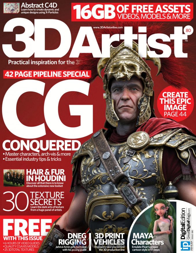 3D艺术家书籍杂志第80期 3D Artist Issue 80 2015