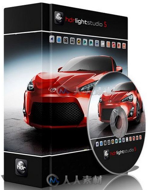 HDR Light Studio高动态范围3D渲染软件V5版+预设合辑 Lightmap HDRLightStudio 5 W...