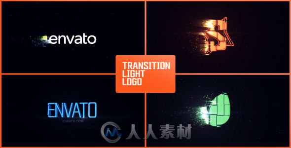 极速闪吹Logo演绎动画AE模板 Videohive Transition Light Logo 10507395