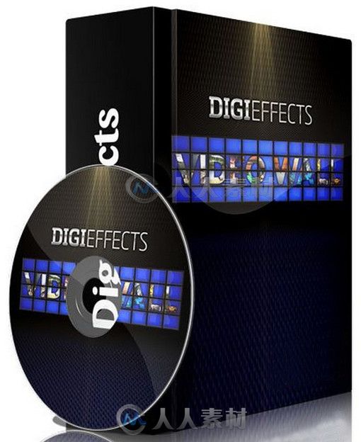 VideoWall电视墙AE插件V1.0.0.0版 DigiEffects Video Wall V1.0.0 for AE