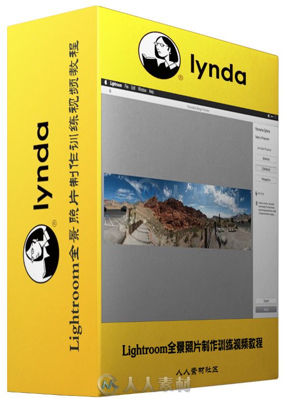 Lightroom全景照片制作训练视频教程 Lynda Creating Panoramas with Lightroom