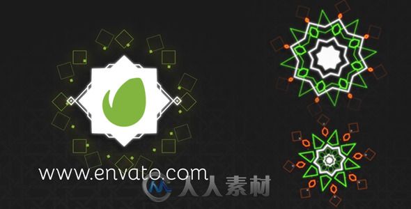 小巧多样化Logo演绎动画AE模板 Videohive Arabic Logo Reveal 10547072