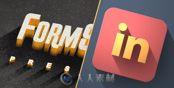 复古阴影Logo演绎动画AE模板 Videohive Long Shadow Titles &amp; Logo Pack 7640308