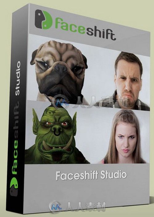 Faceshift Studio面部虚拟动画软件V2015.1.02版 FaceShift Studio v2015.1.02 Reta...