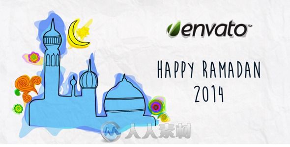 幸福斋月相册动画AE模板 Videohive Happy Ramadan 8074935