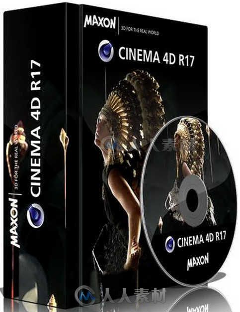 Maxon Cinema 4D R17三维设计软件R17正式版 Maxon Cinema 4D R17 HYBRID ISO Win M...