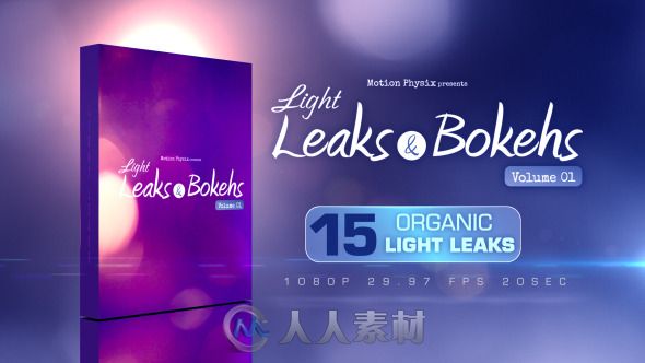 15组全高清氛围光视频素材合辑 Videohive Light Leaks and Bokehs Vol 1 Motion Gr...