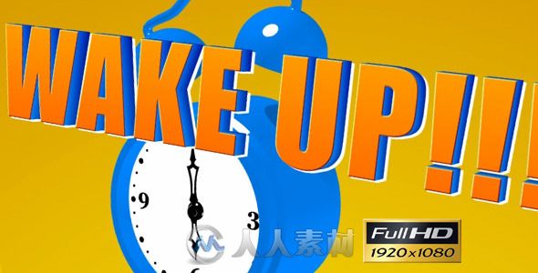 卡通闹钟演示动画AE模板 Videohive Cartoon Alarm Clock 2393406