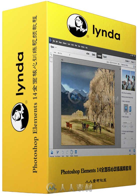 Photoshop Elements 14全面核心训练视频教程 Lynda Photoshop Elements 14 Essenti...