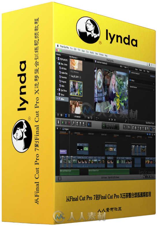 从Final Cut Pro 7到Final Cut Pro X迁移整合训练视频教程 Lynda Migrating from F...