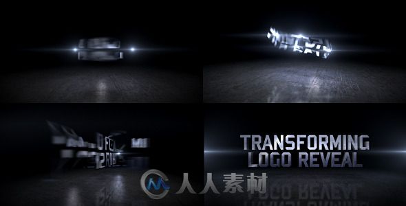 超酷旋转Logo演绎动画AE模板 Videohive Transforming Logo Reveal 13093172