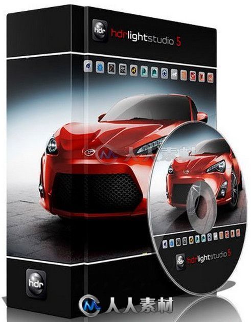 HDR Light Studio高动态范围3D渲染软件V5.2.1.2015.1102版 Lightmap HDR Light Stu...