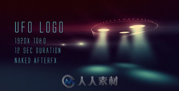 UFO飞碟Logo演绎动画AE模板 Videohive UFO logo 2903562