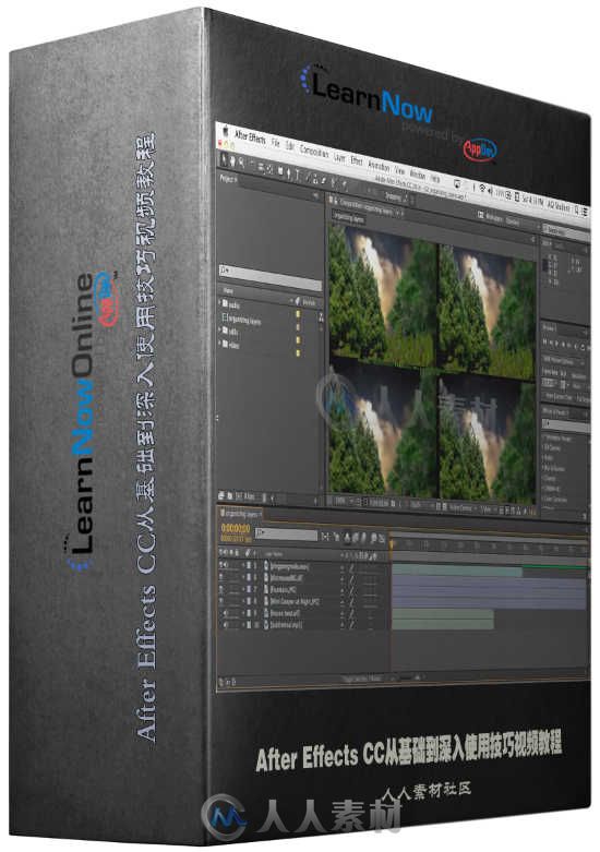 After Effects CC从基础到深入使用技巧视频教程 LearnNowOnline After Effects CC ...