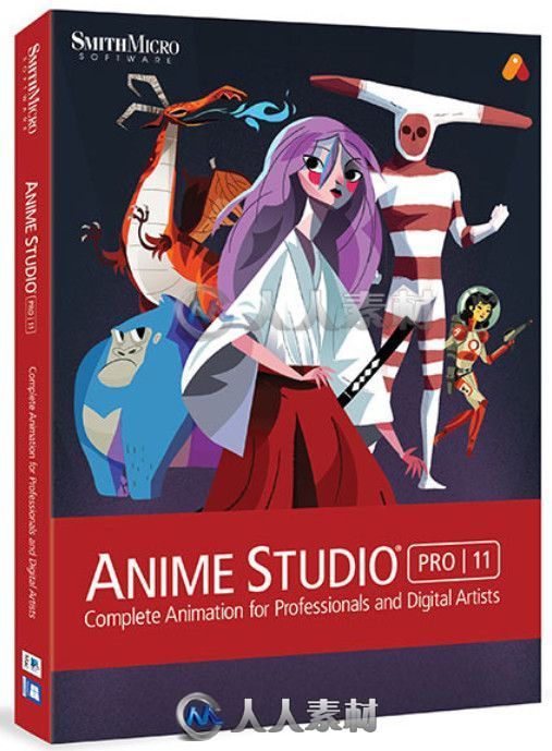 Anime Studio二维动画制作软件V11.2.18233版 Smith Micro Anime Studio Pro 11.2 B...