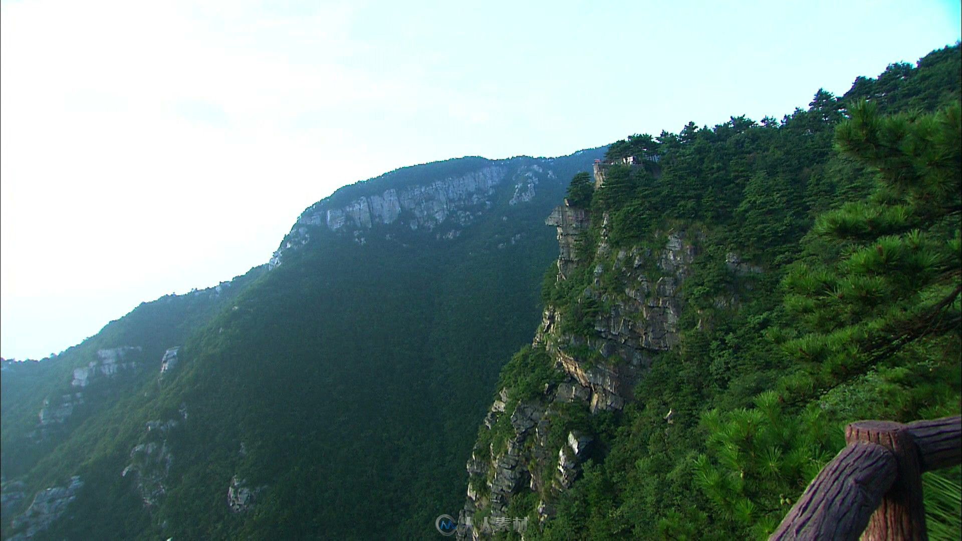 庐山风光锦绣谷悬崖峭壁美景近景到远景拍摄宣传片视频素材