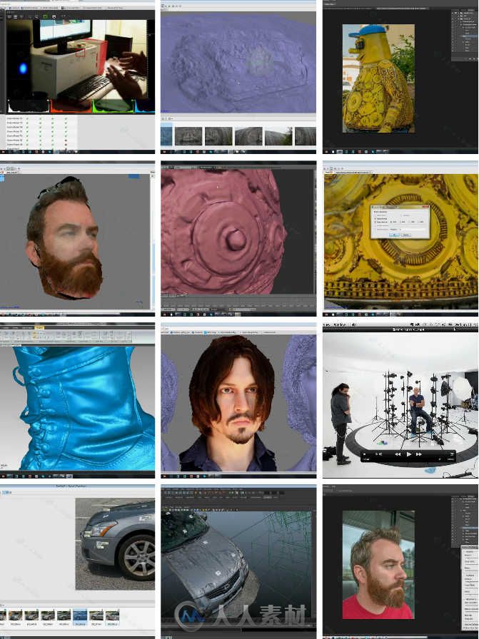 照片模型化摄影扫描高端技术实例训练视频教程