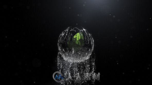 液态水滴球形Logo演绎动画AE模板 Videohive Spherical Liquid Logo Reveal 10364303