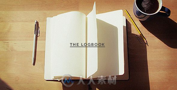 工作日志翻页书籍包装动画AE模板 Videohive The Logbook Mockup 9802503