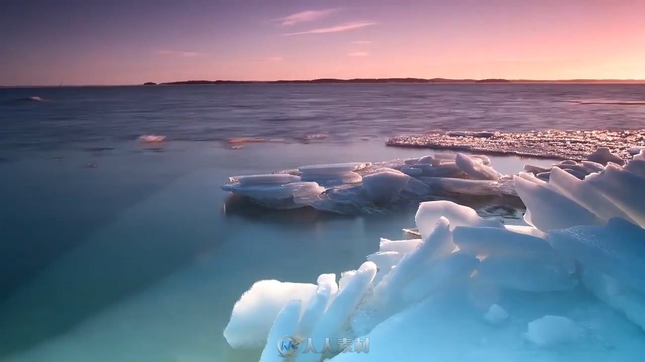 一个寒冷的冬日时光倒流高清实拍素材