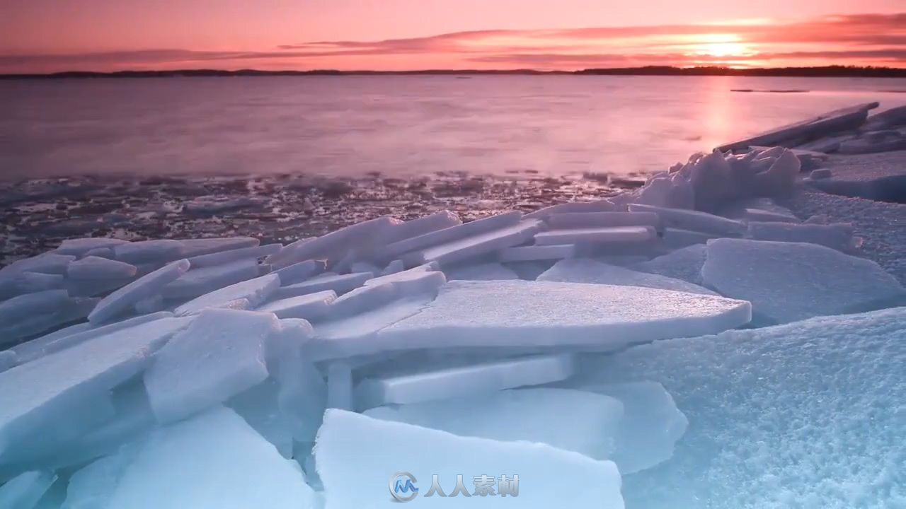 一个寒冷的冬日时光倒流高清实拍素材