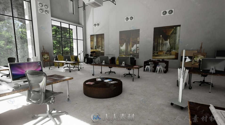 Unreal Engine 4游戏场景3D模型合辑第一季 EVERMOTION ARCHINTERIORS FOR UE4 VOL.1